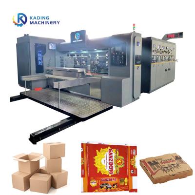 China Front Edge Feeding Carton Box Die Cutting Machine Multi Colours Printing 180pcs/Min Speed à venda