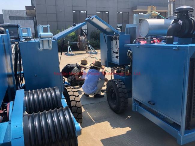 Durable 250kn Overhead Transmission Line Stringing Equipment 35kn Hydraulic Puller Tensioner