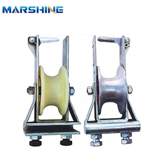 Transmission Line Aluminum Nylon Sheave Cable Pulley Block Crossarm Mounted Stringing Block