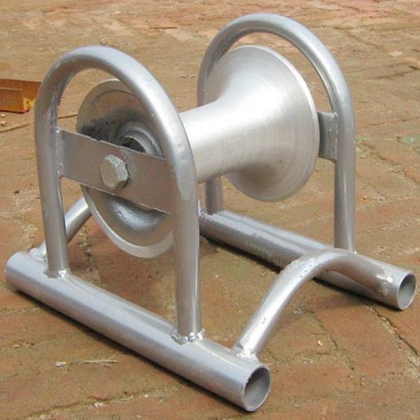 Steel Pipe Support Cable Ground Roller Electrical Power Cable Roller Pulley