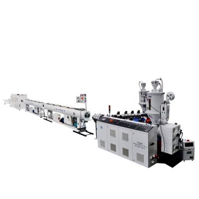 中国 160-400mm Pipe Making Machine HDPE Extrusion Line High Capacity For HDPE/PE/PP/PPR SJ90/38 販売のため