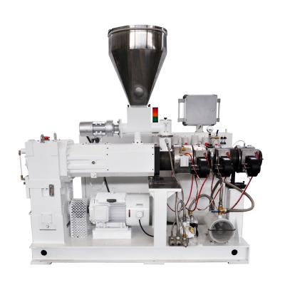China Twin Screw Extruder / Plastic Sheet Extruder / Conic Double Screw Extruder Machine for sale