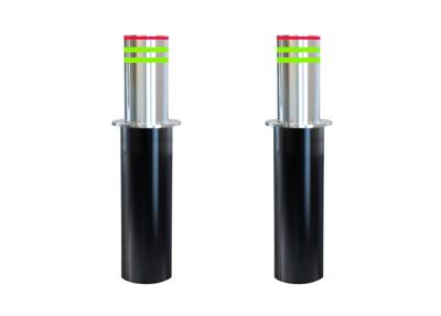 China Hydraulic Automatic Rising Bollards Retractable Steel Brushed Finishing for sale