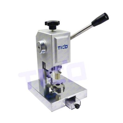 China TICO Coin Cell Manual Disc Cutter with 3~24mm Cutting Die Optional for sale
