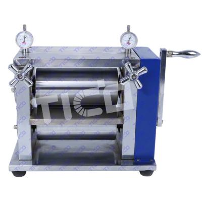 China máquina de la prensa de balanceo del manual de 150m m para la fabricación del electrodo de la batería en venta