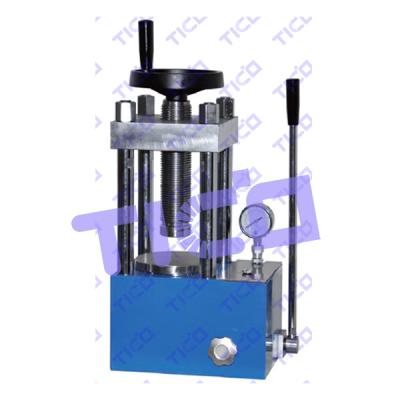 China 40 Ton Coin Cell Lab Equipment Manual Hydraulic Tablet Pressing For Powder Into Pellet Making for sale