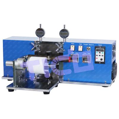 China máquina de laminado en caliente de la prensa de la anchura de 100m m con el &Unwinder de la devanadera para calandrar del electrodo de la batería en venta