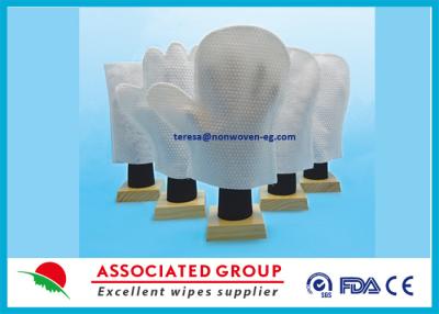 Chine Ménage carré sec ou humide de gant non-tissé blanc de lavage humide de forme à vendre