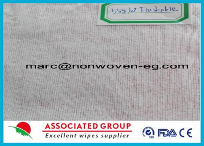China 100% Flsuahable Dispersable Spun Bonded Non Woven Fabric 55gsm for sale