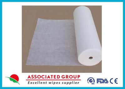 China 50% Viscose Healthy Non Woven Cloth Cross Lapping Soft Hygeian White for sale