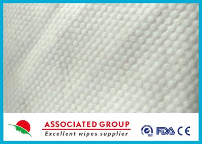China Small Pearl Dot Spunlace Nonwoven Fabric , Nonwoven Roll Ultra Thick 30~120GSM for sale