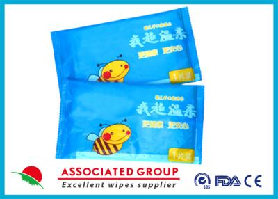 China Single Piece Baby Wet Wipes , 55gsm 10PCS / Bag Water Baby Wipes No Fragrance Mini Size for sale