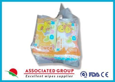 China Colorful Cartoon Baby Wet Wipes Small Packing Customized Logo GS-BWW009 for sale