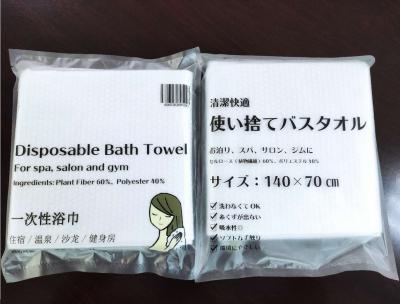 China Personalizando a toalha de cara descartável da fibra de planta 65g para o salão de beleza e o Gym dos termas à venda