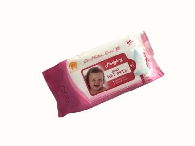China 45 Gsm Cleaning Baby Wet Wipes 99.9% EDI Purified Water Perfume Free for sale