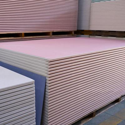 China Reinforced Decorative 12.5 Mm Fire Rated Plasterboard For Internal Wall Partition for sale