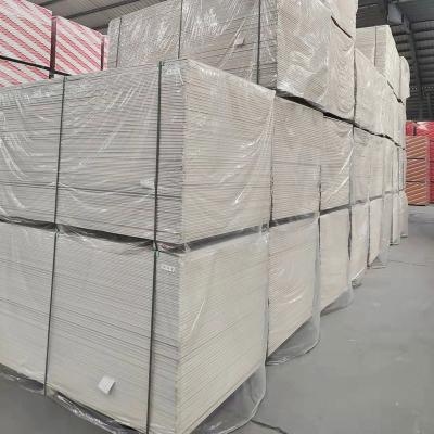 China Customized Common Gypsum Board 1220X2440Mm 5/8 Inch Sheetrock Non-Combustible Gypsum Core Plasterboards for sale