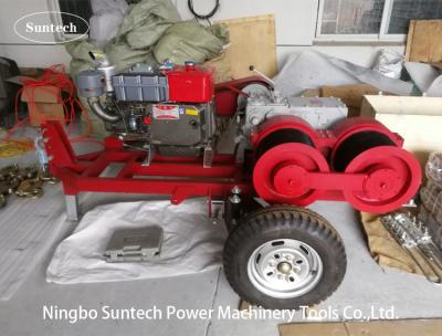 China Diesel Engine Powered Cable Pulling Winch Machine In Tower Power Construction for sale