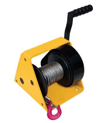 China Worm Gear Drive Winch , GR300 Small Boat Hand Gear Winch for sale