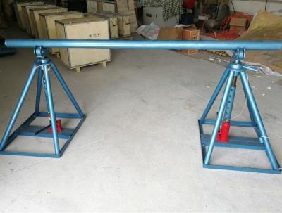 China Jack Support Cable Drum Heavy Load Hydraulic Column Type Cable Reel Stand for sale