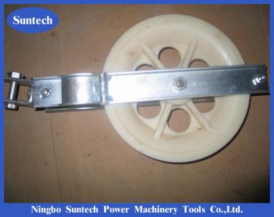 China Single Nylon Wheel Conductor Pulley Stringing Blocks For Transmission Line for sale