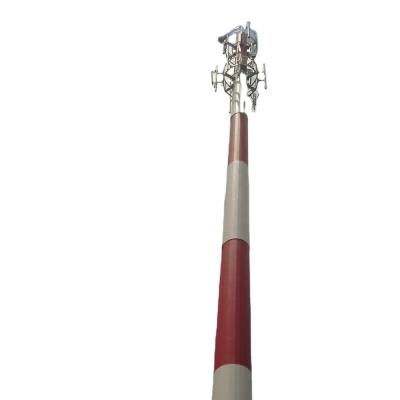 China Steel Monopole Tower For Telecom Hot Dip Galvanized for sale