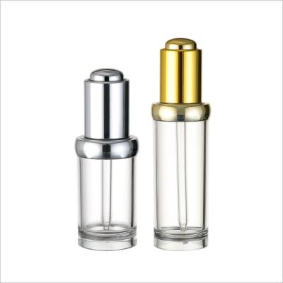 China Thick Wall 20ml Plastic Dropper Bottles 30ml PETG Cylinder Dropper Bottle for sale