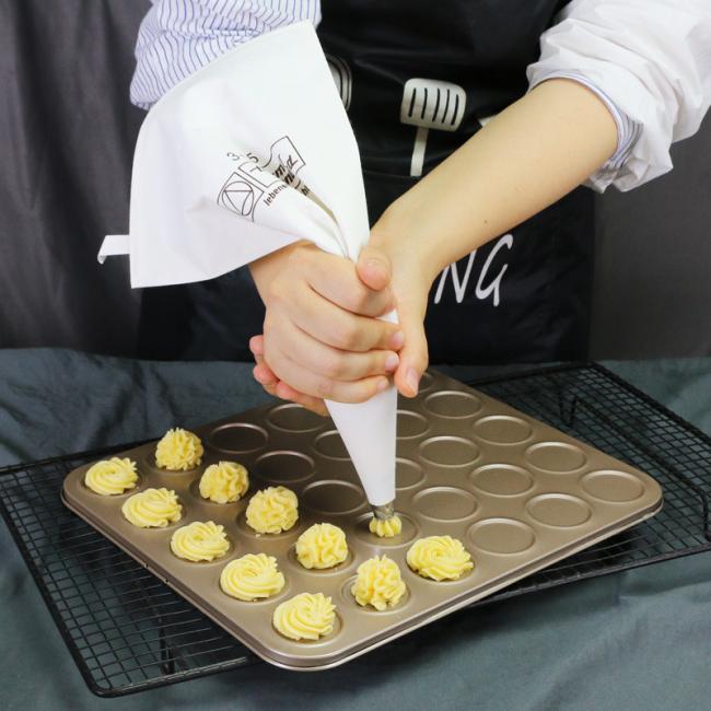 30-Piece Non-Stick Baking Sheet Macaron Cookie Bakery Mould