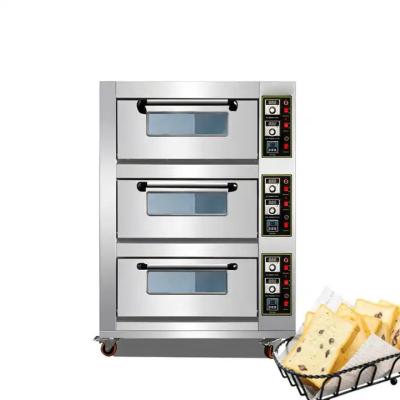 China 3 Layer Standard Gas Stove Type Baking Electric Oven With Timing Device for sale