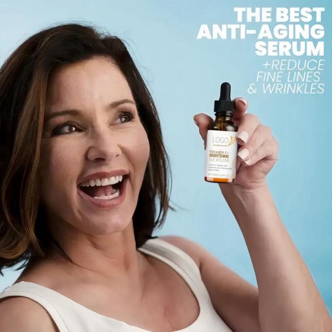 MRUIS Vegan Vitamin C Serum Anti-Aging & Anti-Wrinkle Skin Care Rejuvenating Whitening & Cruelty Free Custom Logo Serum Vc