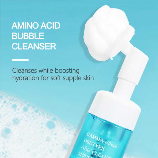 Natural Organic Vegan Soap Free Anti Acne Whitening Skincare Foam Face Wash Clenser Facial Acne Foam Cleansing Cleanser Brush