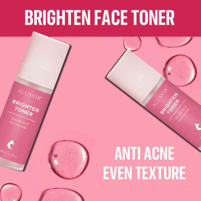 Private Label Korean Skincare Vitamin C Glycolic Acid Face Toner Skin Care Brightening Anti-Aging Facial Toner for Black Women