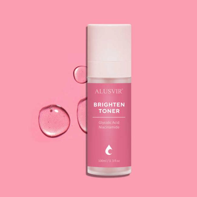 Private Label Korean Skincare Vitamin C Glycolic Acid Face Toner Skin Care Brightening Anti-Aging Facial Toner for Black Women