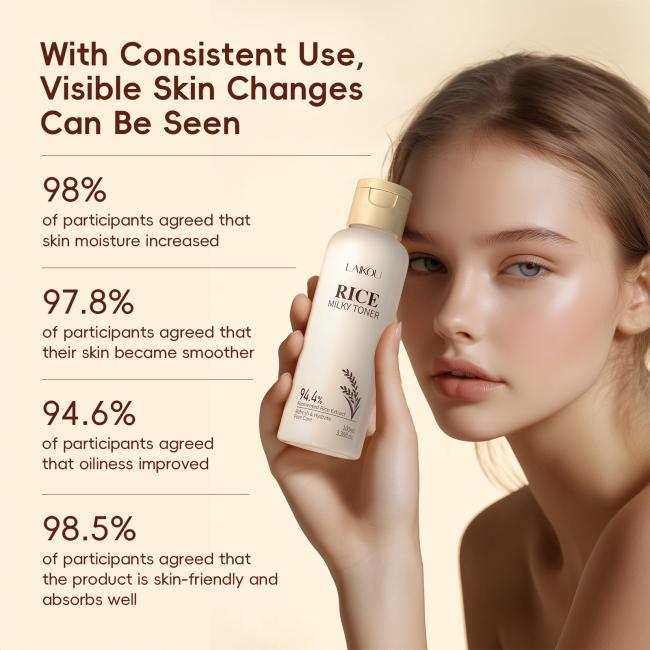 LAIKOU Skin Care Moisturizing Nourishing Soothing Smoothing Rice Toner 100ml