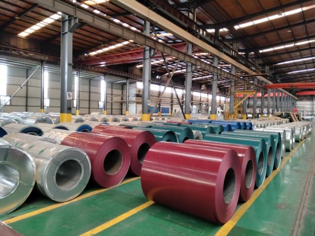 PPGL AZ150 Hot Dipped Galvalume Steel Coil DX51D Color Coated Steel Roll 0