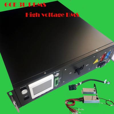 China 384V 125A Bms High Voltage With 3U Box 3.5 Inch Display Rs485 CAN Communication for sale