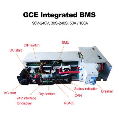 China 75S UPS Integrated BMS , 240V 50A Master Slave BMS with Relay for sale