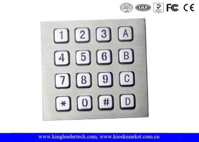 China Machine Use Industrial Keyboard Door Access Keypad with 16 Keys Layout Costomizable for sale