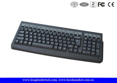 China Dual Track / Three Tracks Plastic Keyboard With Integrated Magnetic Card Reader for sale