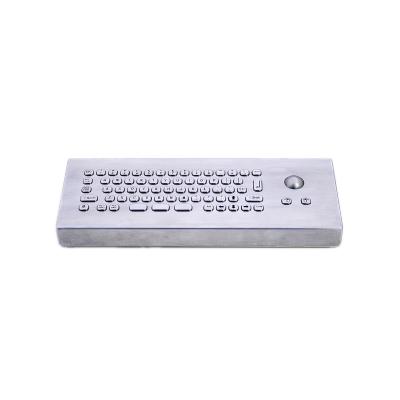 China Compact Industrial Desktop Keyboard with integrated trackball Featuring Dust-proof,Vandal-proof and Water-proof for sale