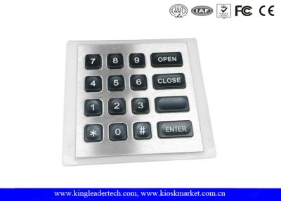 China 4x4 Matrix water resistant Backlit Metal Keypad with 11Pin Connector for sale