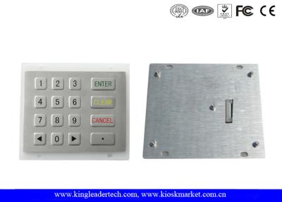China 8 Pin SS Industrial Numeric Keypad with Flat Keys and Custom Layout for sale
