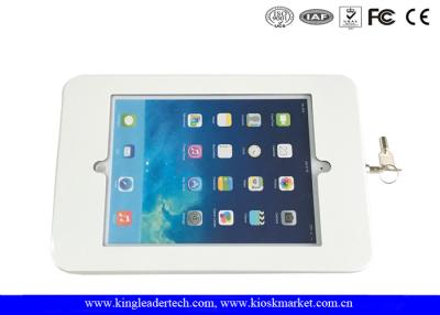 China White or Matt Black Ipad Kiosk Stand Case With Rugged Metal Holder for sale