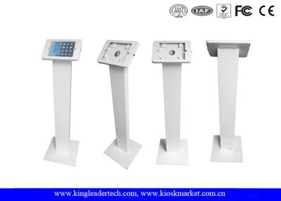 China White Tablet Kiosk Stand For Ipad 2/3/4/ Air / Pro , Commercial Tablet Holder 9.7 Inches for sale
