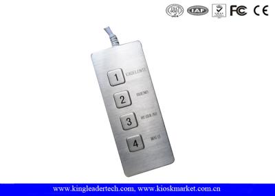China Desktop Mini Functional Stainless Steel Keypad Usb Connector , Custom Layout for sale