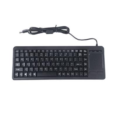 China Compact-sized Industrial Plastic Keyboard With 88 Key and Integrated Touchpad for sale