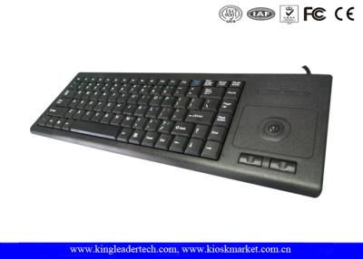 China Plastic Industrial Computer Keyboard With Function Keys And Integrated Trackball for sale