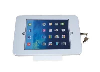 China Metal Steel Ipad Enclosure Kiosk Stand Wall / Table Mounting With Lock / Key for sale