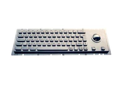 China Panel Mounting 63 Cherry Keys Industrial Trackball Keyboard for sale