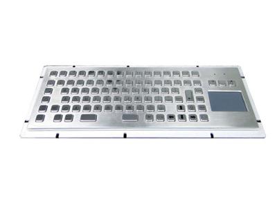 China Rear Mounting Industrial Keyboard 20mA SUS304 With Trackball Mouse Trackpad for sale